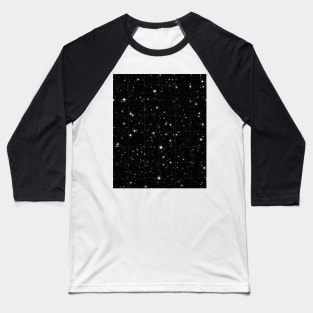 Black Sky With Stars Baseball T-Shirt